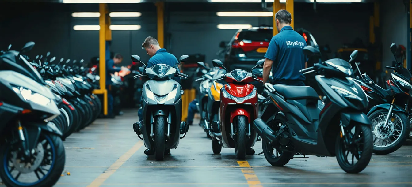 Scooters repaired in the JustScoo workshop