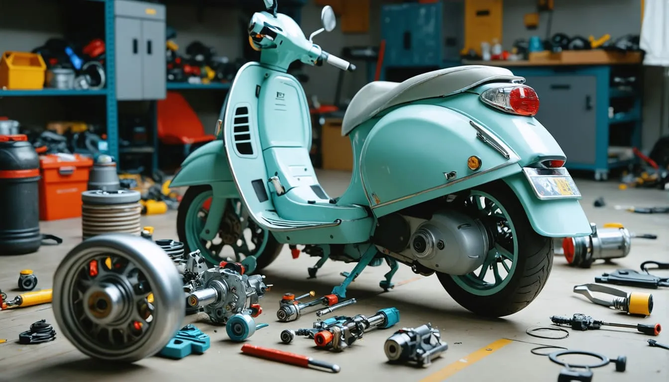 Scooter engine repair by a JustScoo mechanic