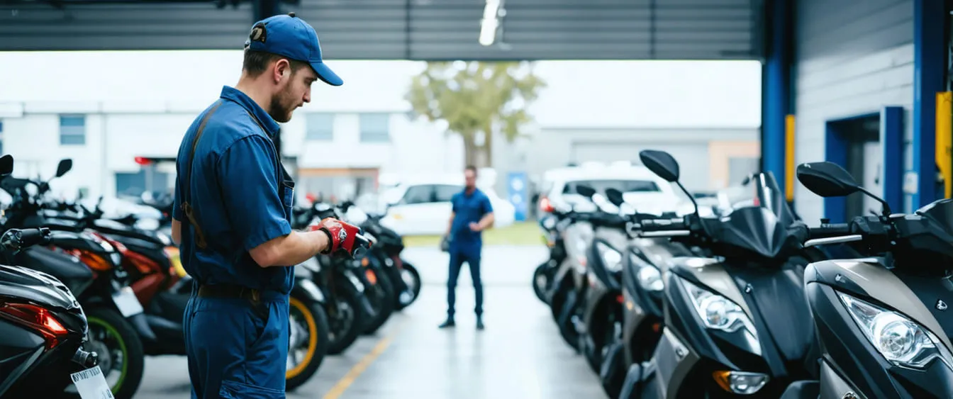 JustScoo scooter service workshop in Prague