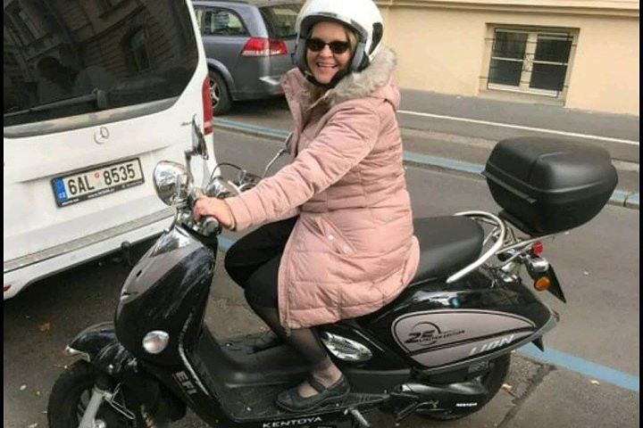 Big scooter tour of Prague, for two (audio guide)